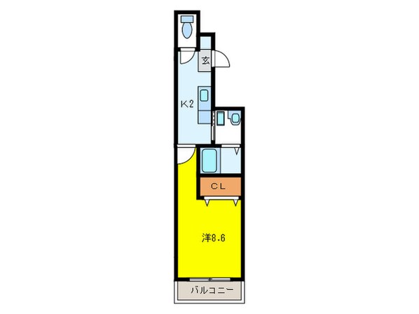 フジパレス鶴見Ⅱ番館の物件間取画像